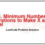 2998-Minimum-Number-of-Operations-to-Make-X-and-Y-Equal-LeetCode-Problem-Solution