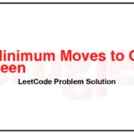 3001-Minimum-Moves-to-Capture-The-Queen-LeetCode-Problem-Solution