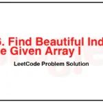 3006-Find-Beautiful-Indices-in-the-Given-Array-I-LeetCode-Problem-Solution