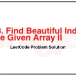 3008-Find-Beautiful-Indices-in-the-Given-Array-II-LeetCode-Problem-Solution