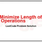 3012-Minimize-Length-of-Array-Using-Operations-LeetCode-Problem-Solution