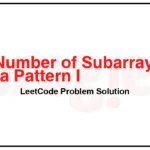 3034-Number-of-Subarrays-That-Match-a-Pattern-I-LeetCode-Problem-Solution