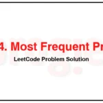 3044-Most-Frequent-Prime-LeetCode-Problem-Solution