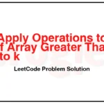 3091-Apply-Operations-to-Make-Sum-of-Array-Greater-Than-or-Equal-to-k-LeetCode-Problem-Solution