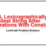 3106-Lexicographically-Smallest-String-After-Operations-With-Constraint-LeetCode-Problem-Solution