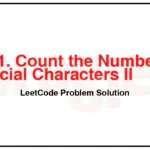 3121-Count-the-Number-of-Special-Characters-II-LeetCode-Problem-Solution