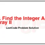 3132-Find-the-Integer-Added-to-Array-II-LeetCode-Problem-Solution