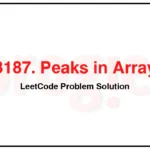 3187-Peaks-in-Array-LeetCode-Problem-Solution