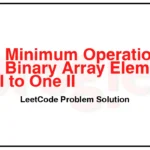 3192-Minimum-Operations-to-Make-Binary-Array-Elements-Equal-to-One-II-LeetCode-Problem-Solution