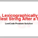 3216-Lexicographically-Smallest-String-After-a-Swap-LeetCode-Problem-Solution