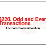 3220-Odd-and-Even-Transactions-LeetCode-Problem-Solution