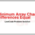 3224-Minimum-Array-Changes-to-Make-Differences-Equal-LeetCode-Problem-Solution