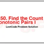 3250-Find-the-Count-of-Monotonic-Pairs-I-LeetCode-Problem-Solution