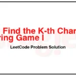 3304-Find-the-K-th-Character-in-String-Game-I-LeetCode-Problem-Solution