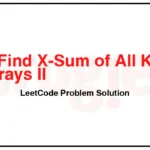 3321-Find-X-Sum-of-All-K-Long-Subarrays-II-LeetCode-Problem-Solution