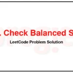 3340-Check-Balanced-String-LeetCode-Problem-Solution