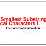 3398-Smallest-Substring-With-Identical-Characters-I-LeetCode-Problem-Solution