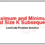 3428-Maximum-and-Minimum-Sums-of-at-Most-Size-K-Subsequences-LeetCode-Problem-Solution