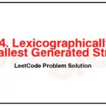 3474-Lexicographically-Smallest-Generated-String-LeetCode-Problem-Solution