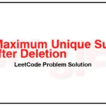 3487-Maximum-Unique-Subarray-Sum-After-Deletion-LeetCode-Problem-Solution