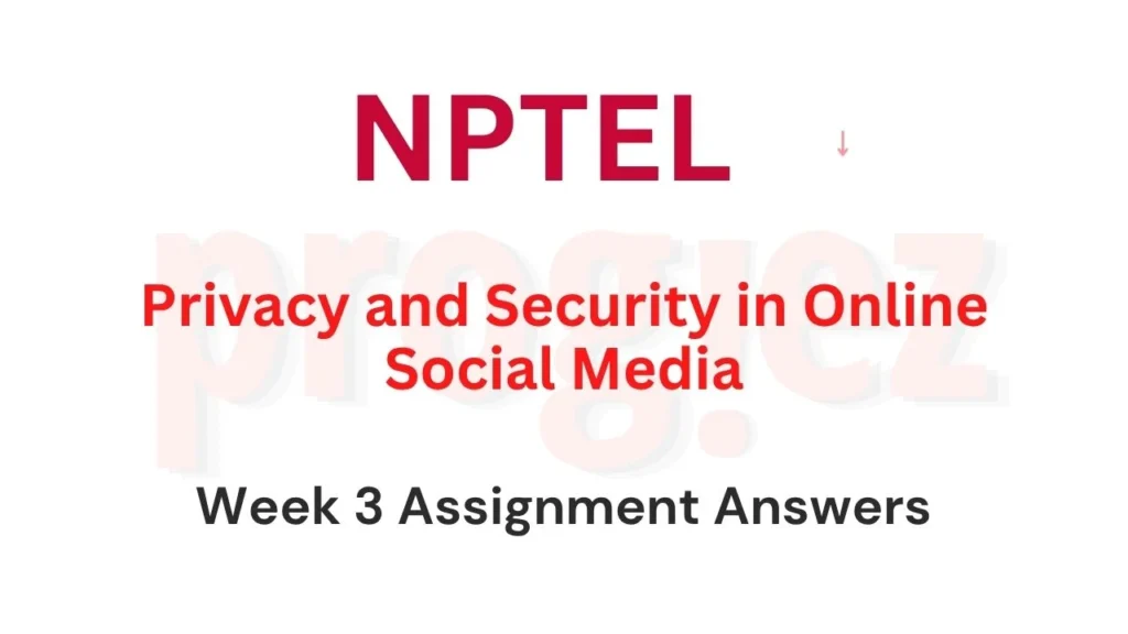 Privacy and Security in Online Social Media Week 3 Answers